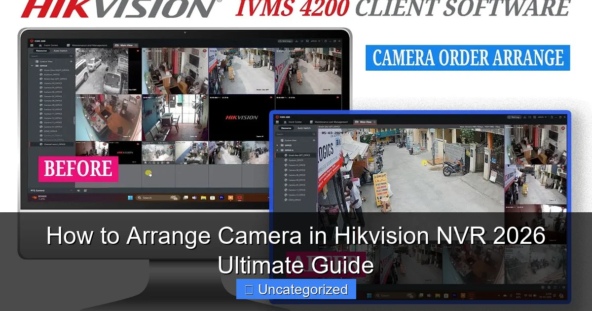 How to Arrange Camera in Hikvision NVR 2026 Ultimate Guide