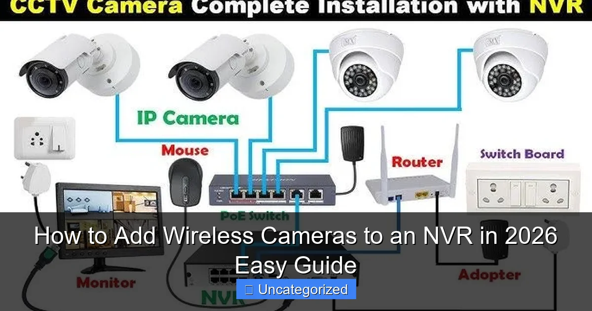 How to Add Wireless Cameras to an NVR in 2026 Easy Guide