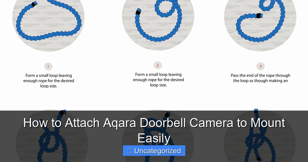 How to Attach Aqara Doorbell Camera to Mount Easily
