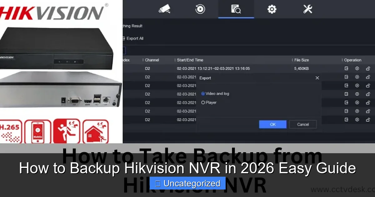 How to Backup Hikvision NVR in 2026 Easy Guide