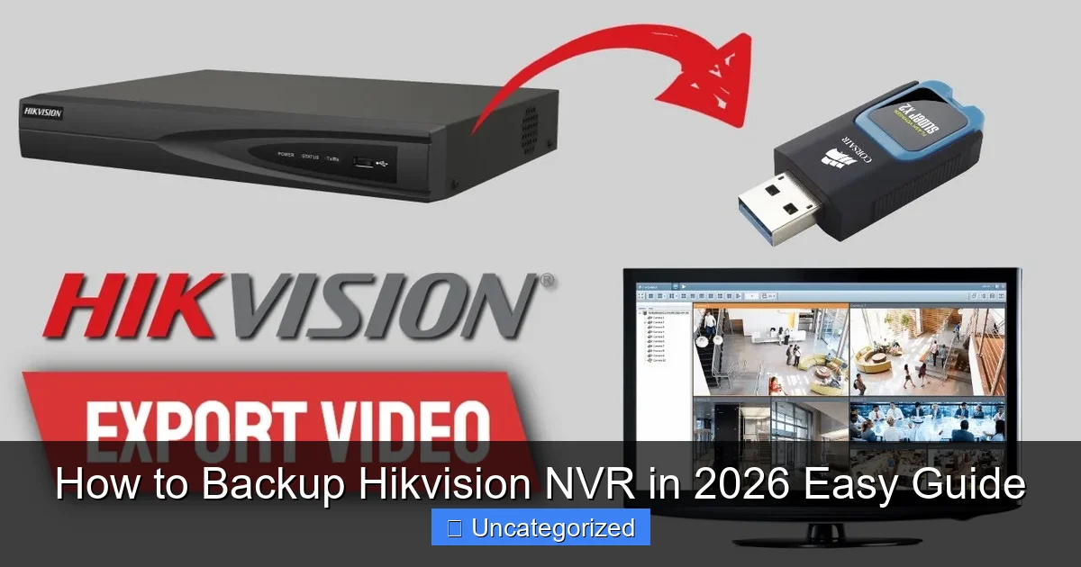 How to Backup Hikvision NVR in 2026 Easy Guide