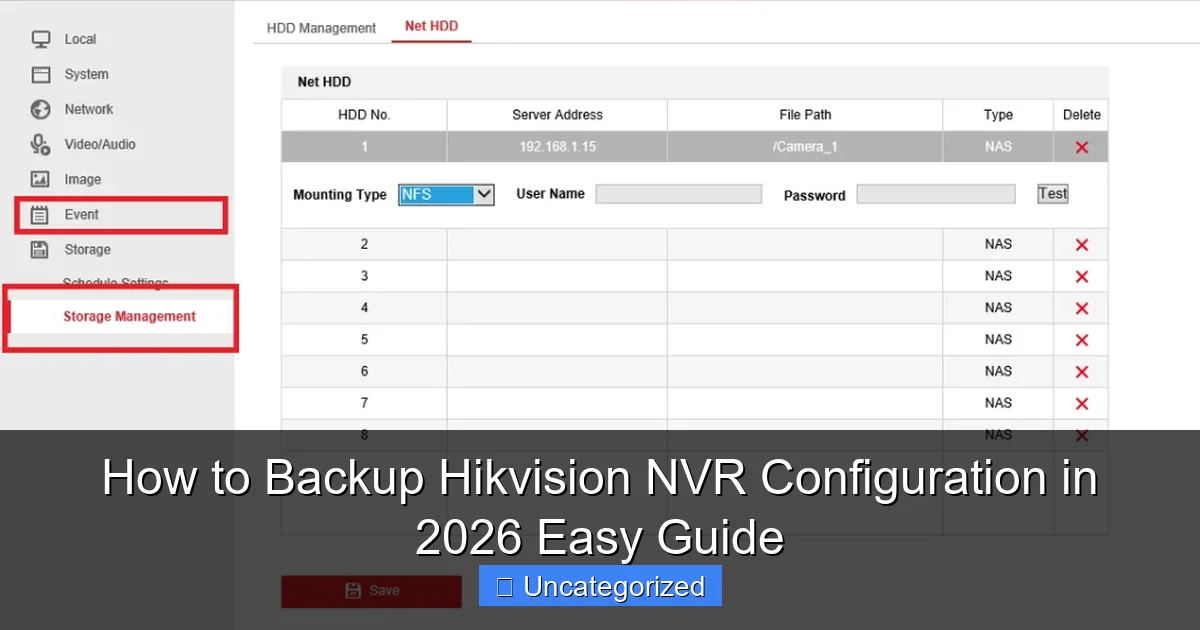 How to Backup Hikvision NVR Configuration in 2026 Easy Guide