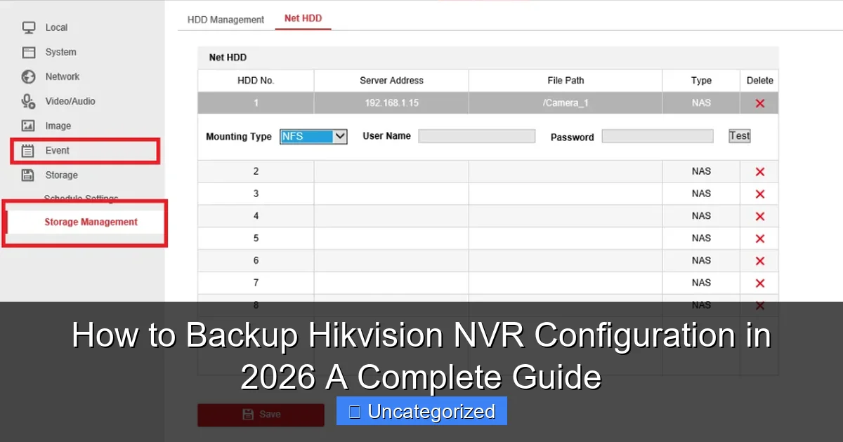 How to Backup Hikvision NVR Configuration in 2026 A Complete Guide