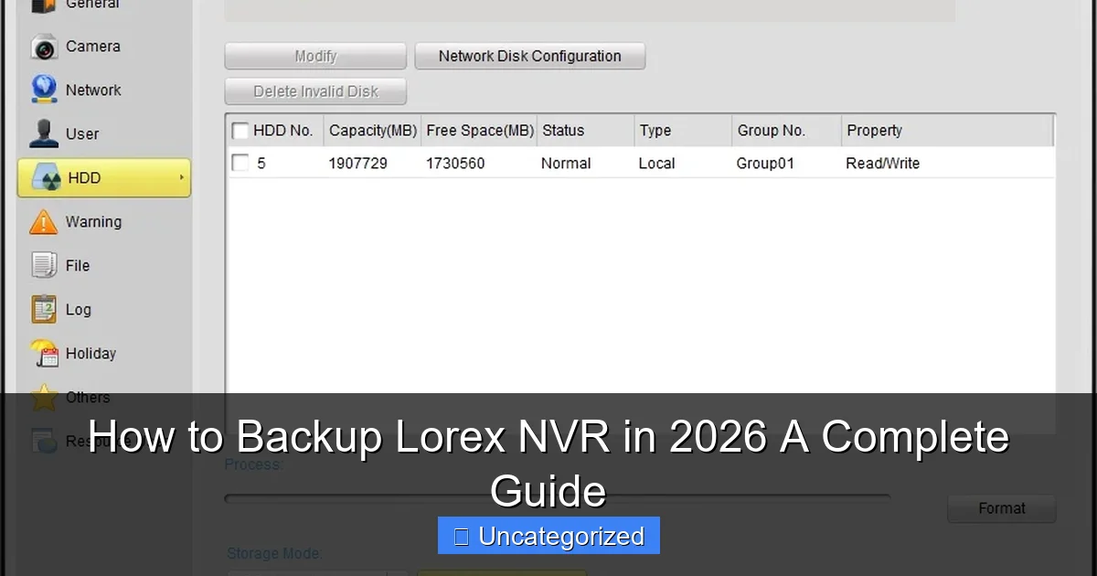 How to Backup Lorex NVR in 2026 A Complete Guide