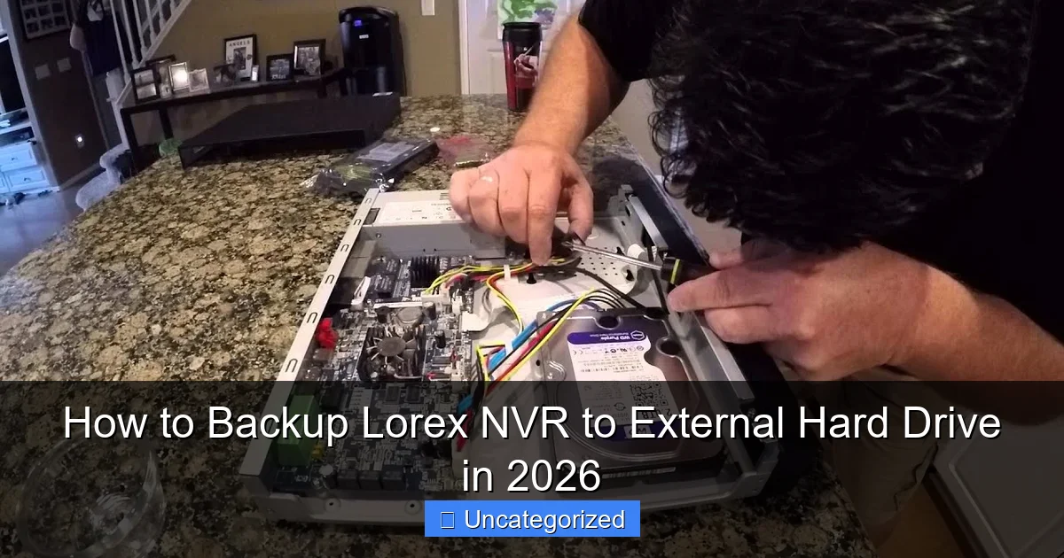 How to Backup Lorex NVR to External Hard Drive in 2026