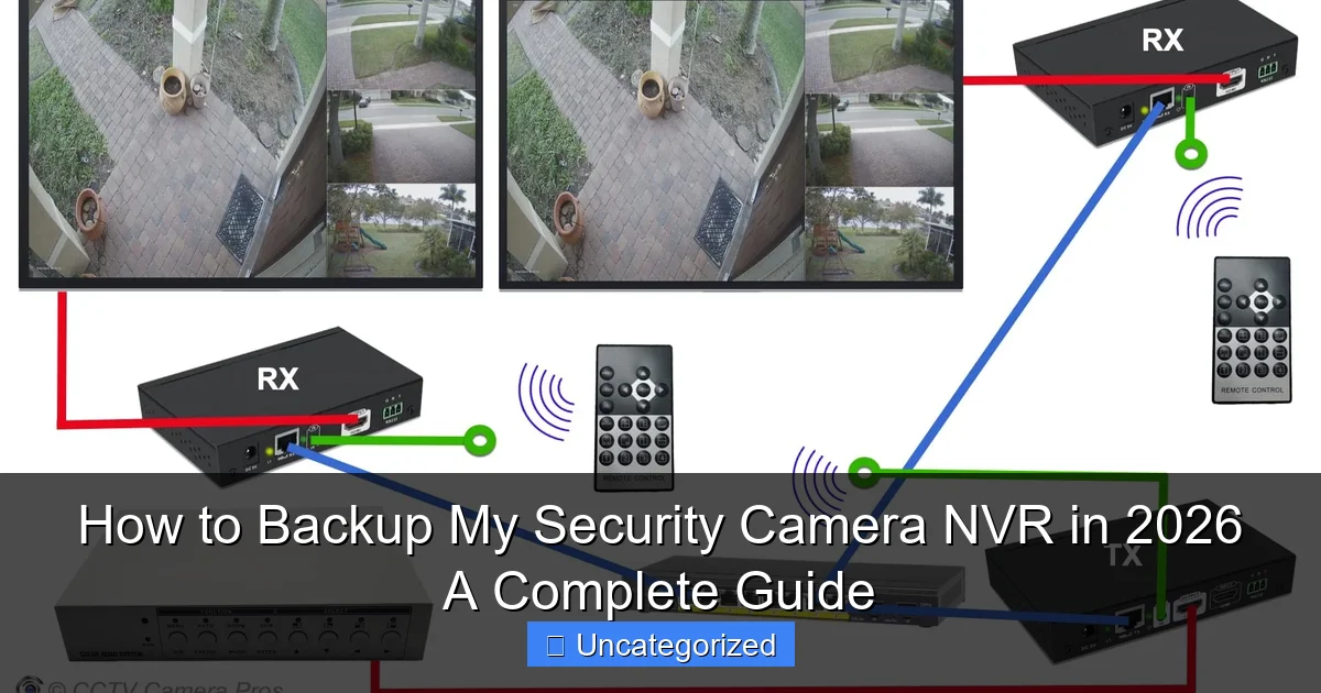 How to Backup My Security Camera NVR in 2026 A Complete Guide