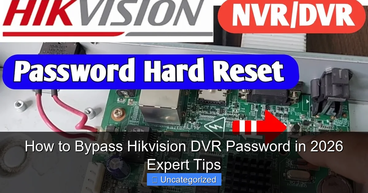 How to Bypass Hikvision DVR Password in 2026 Expert Tips