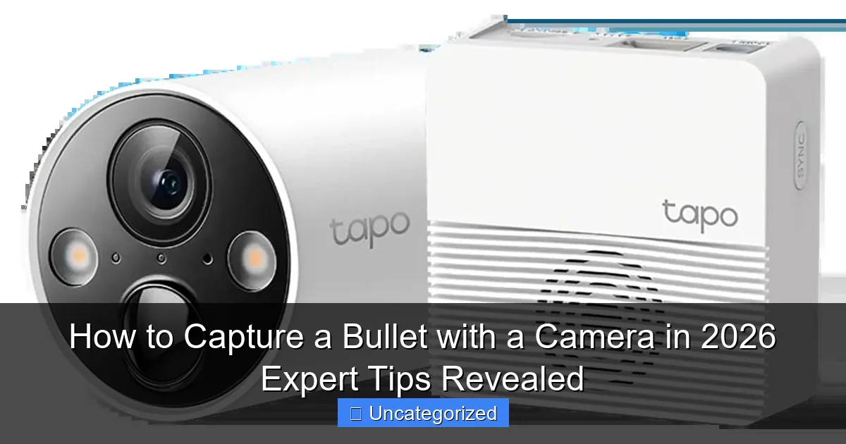 How to Capture a Bullet with a Camera in 2026 Expert Tips Revealed