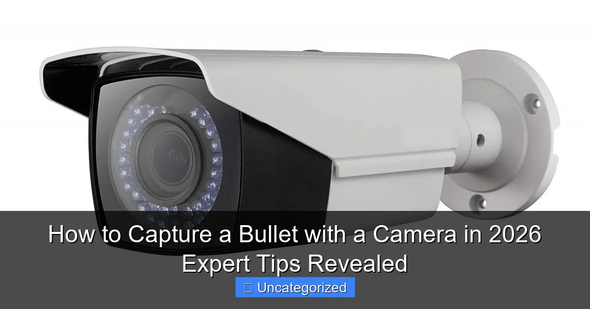 How to Capture a Bullet with a Camera in 2026 Expert Tips Revealed