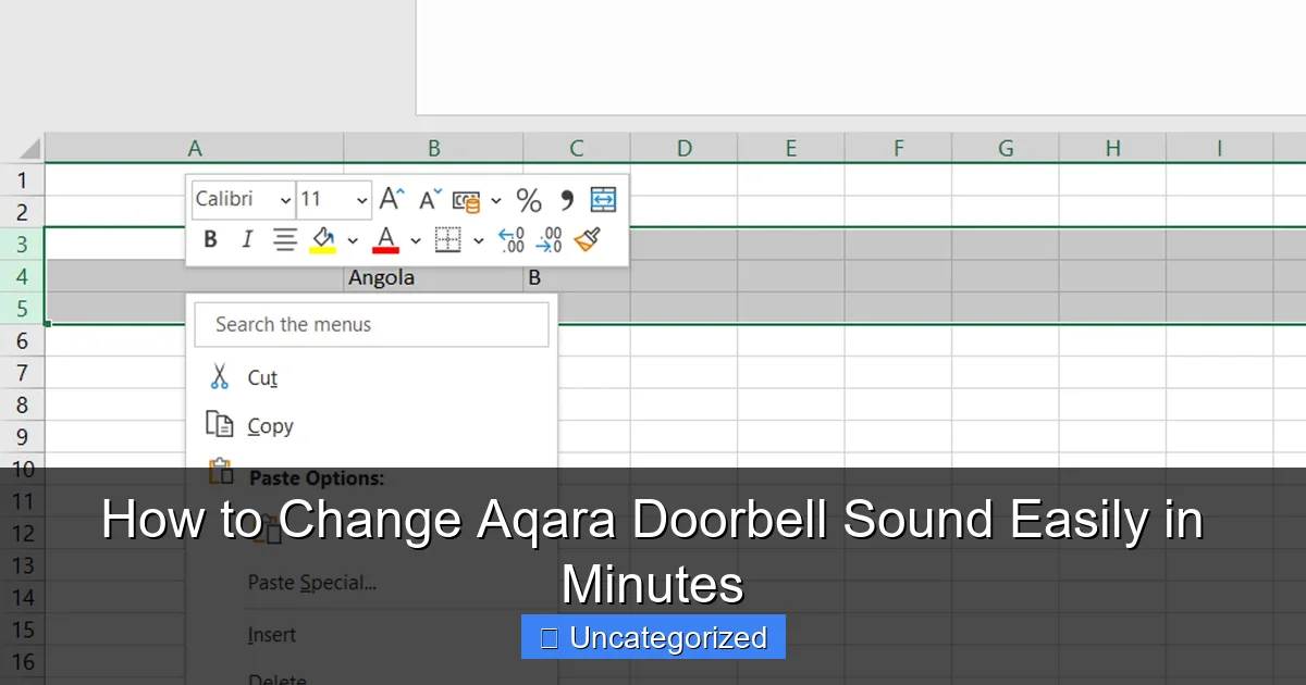 How to Change Aqara Doorbell Sound Easily in Minutes