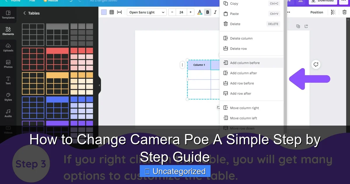 How to Change Camera Poe A Simple Step by Step Guide