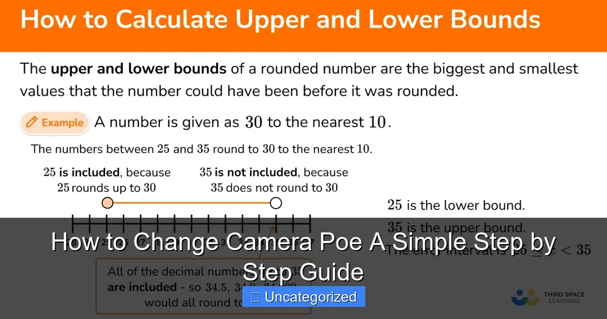 How to Change Camera Poe A Simple Step by Step Guide