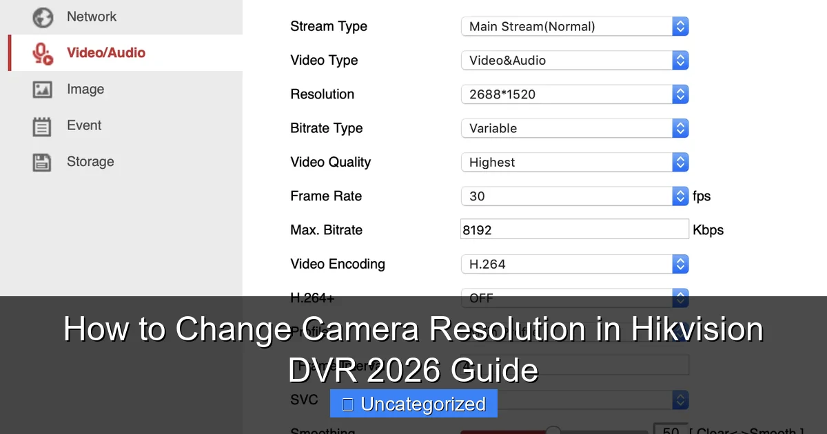 How to Change Camera Resolution in Hikvision DVR 2026 Guide