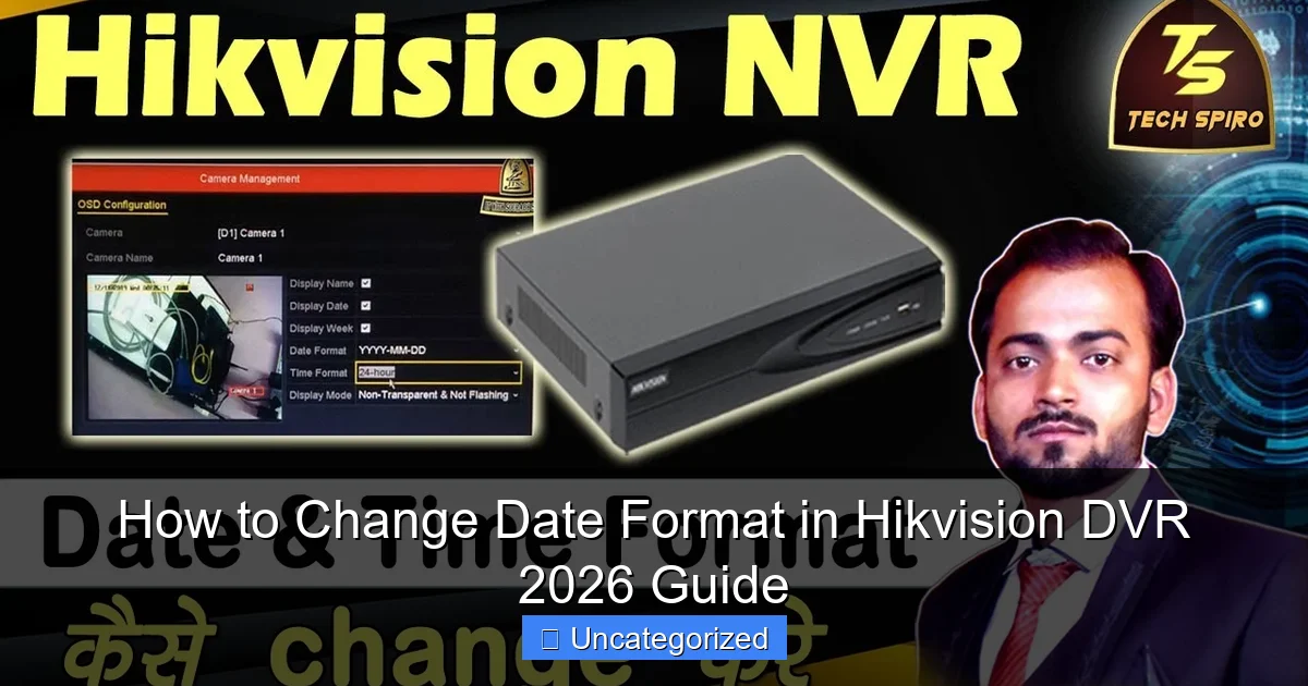 How to Change Date Format in Hikvision DVR 2026 Guide
