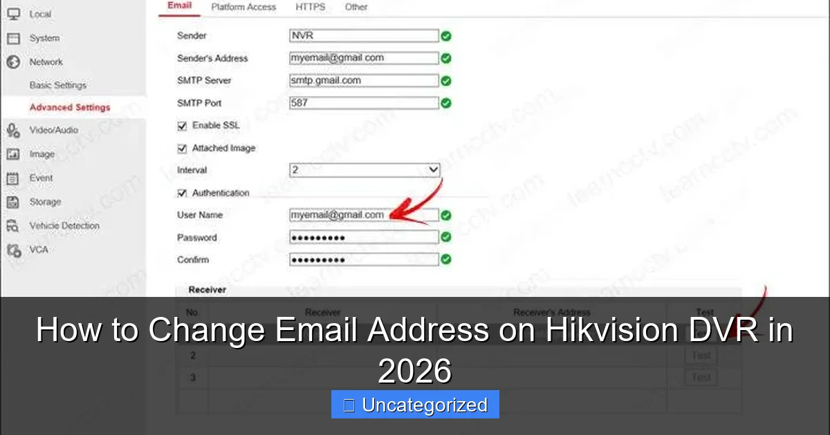 How to Change Email Address on Hikvision DVR in 2026