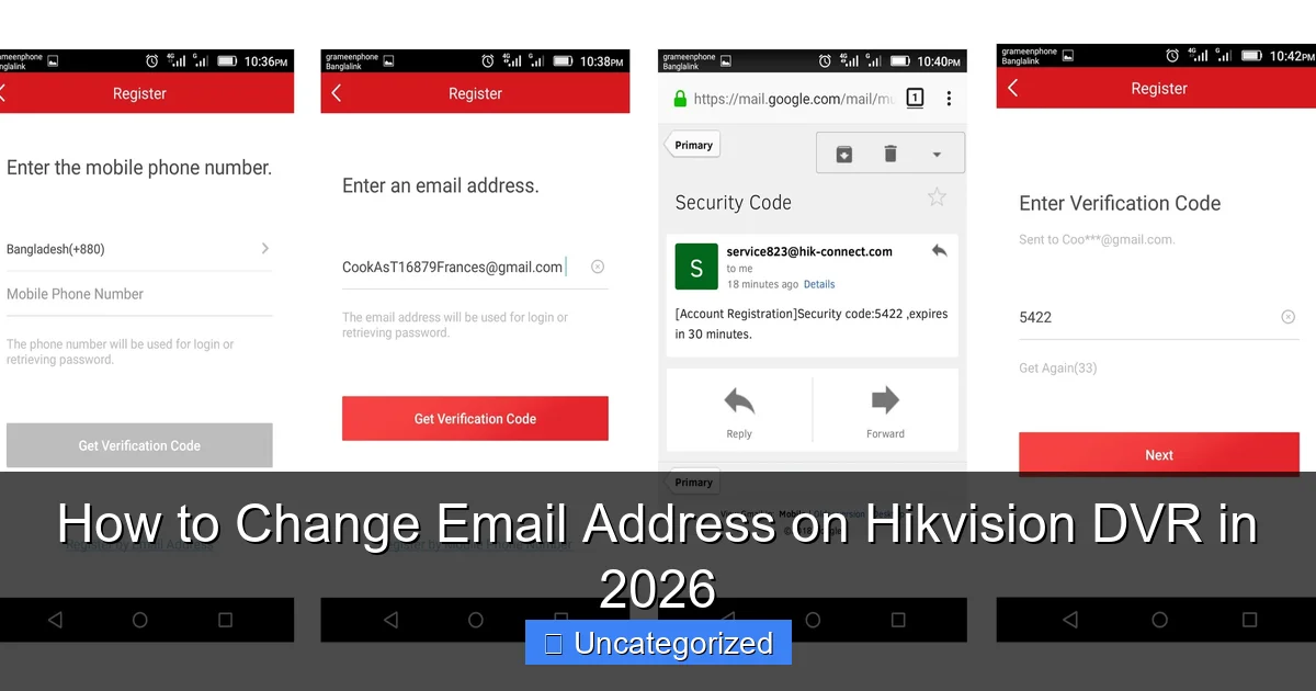How to Change Email Address on Hikvision DVR in 2026