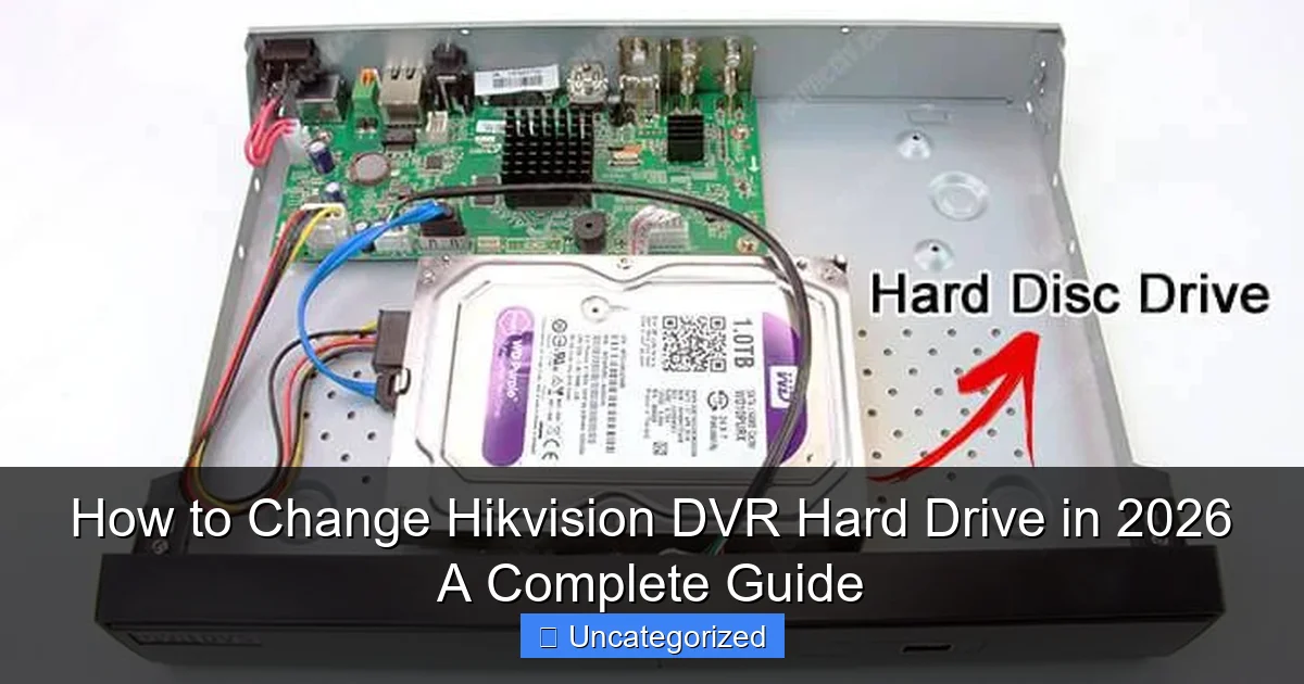 How to Change Hikvision DVR Hard Drive in 2026 A Complete Guide