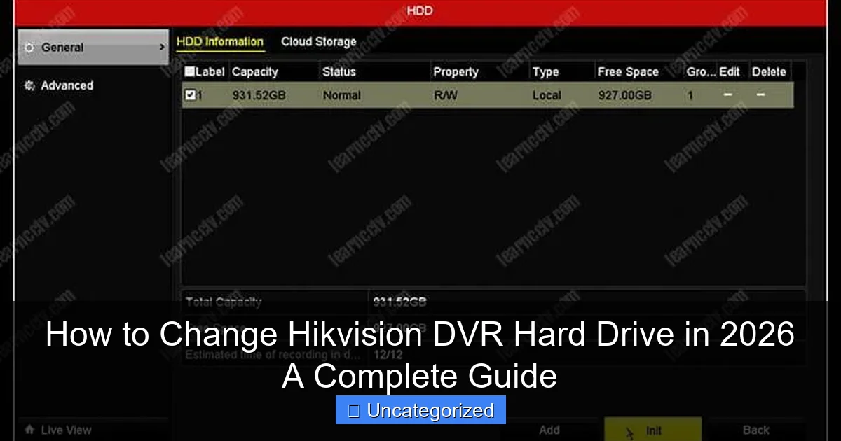 How to Change Hikvision DVR Hard Drive in 2026 A Complete Guide