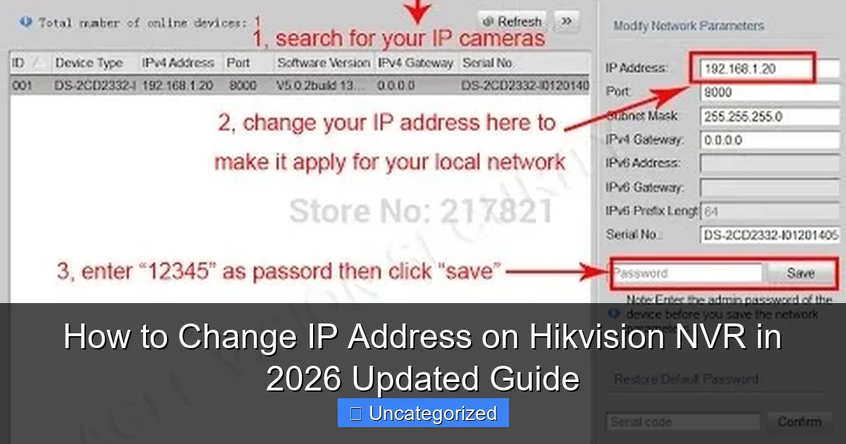 How to Change IP Address on Hikvision NVR in 2026 Updated Guide