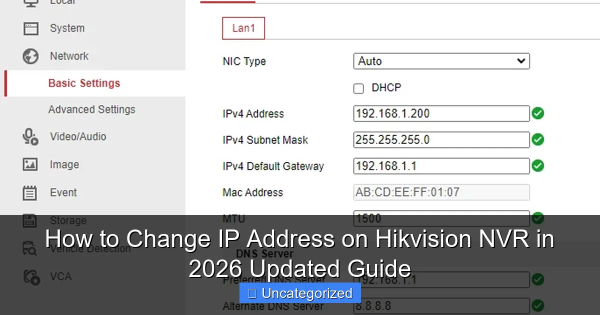 How to Change IP Address on Hikvision NVR in 2026 Updated Guide