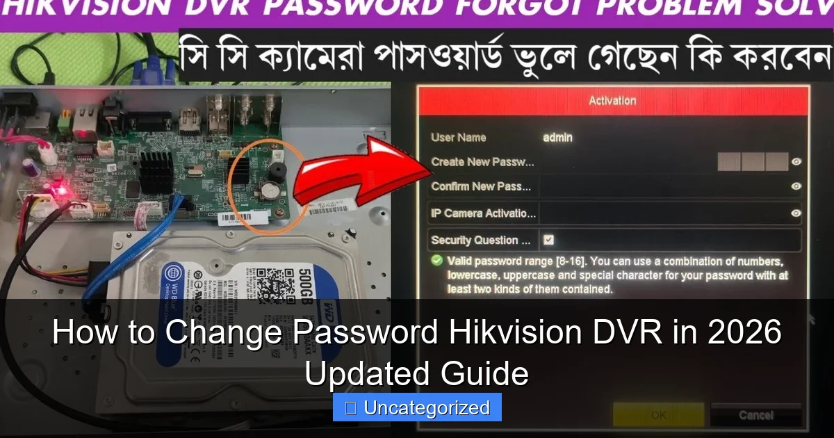 How to Change Password Hikvision DVR in 2026 Updated Guide