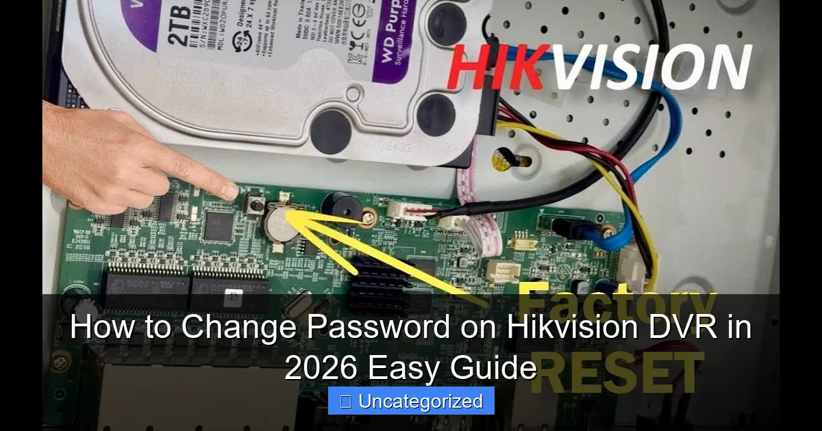 How to Change Password on Hikvision DVR in 2026 Easy Guide