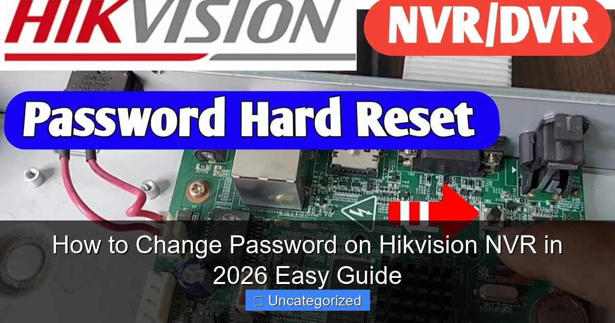How to Change Password on Hikvision NVR in 2026 Easy Guide