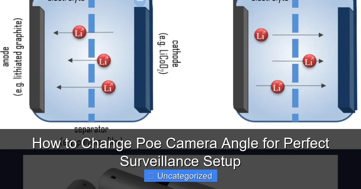 How to Change Poe Camera Angle for Perfect Surveillance Setup