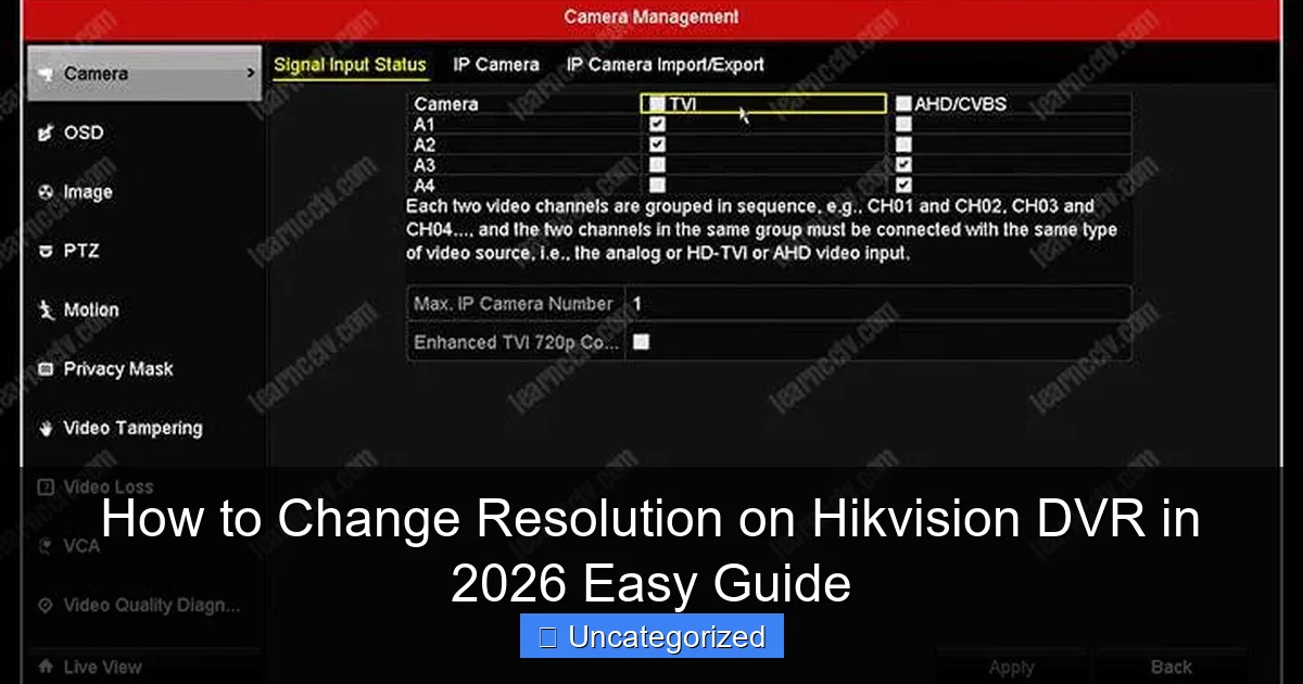 How to Change Resolution on Hikvision DVR in 2026 Easy Guide