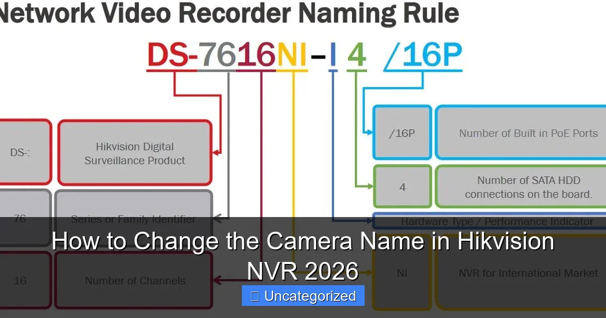 How to Change the Camera Name in Hikvision NVR 2026