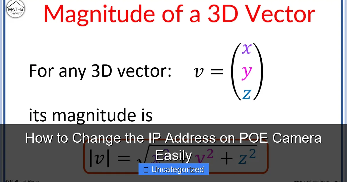 How to Change the IP Address on POE Camera Easily