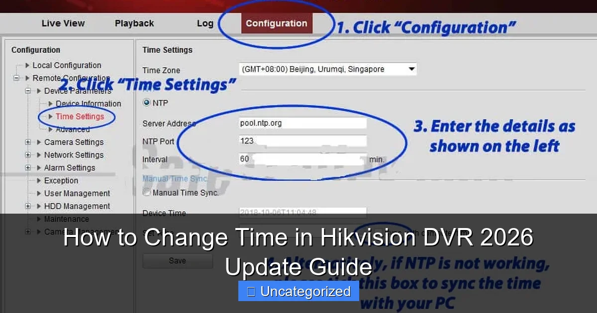 How to Change Time in Hikvision DVR 2026 Update Guide