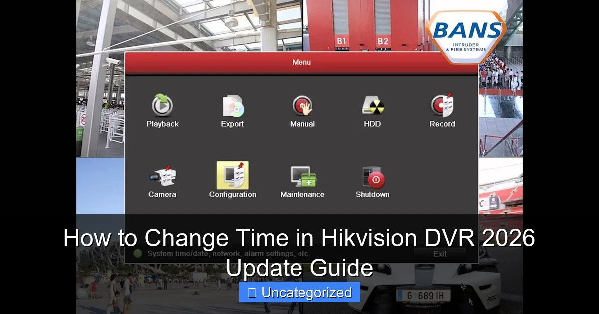 How to Change Time in Hikvision DVR 2026 Update Guide