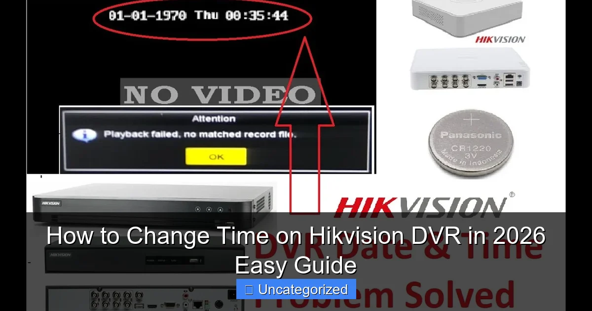 How to Change Time on Hikvision DVR in 2026 Easy Guide