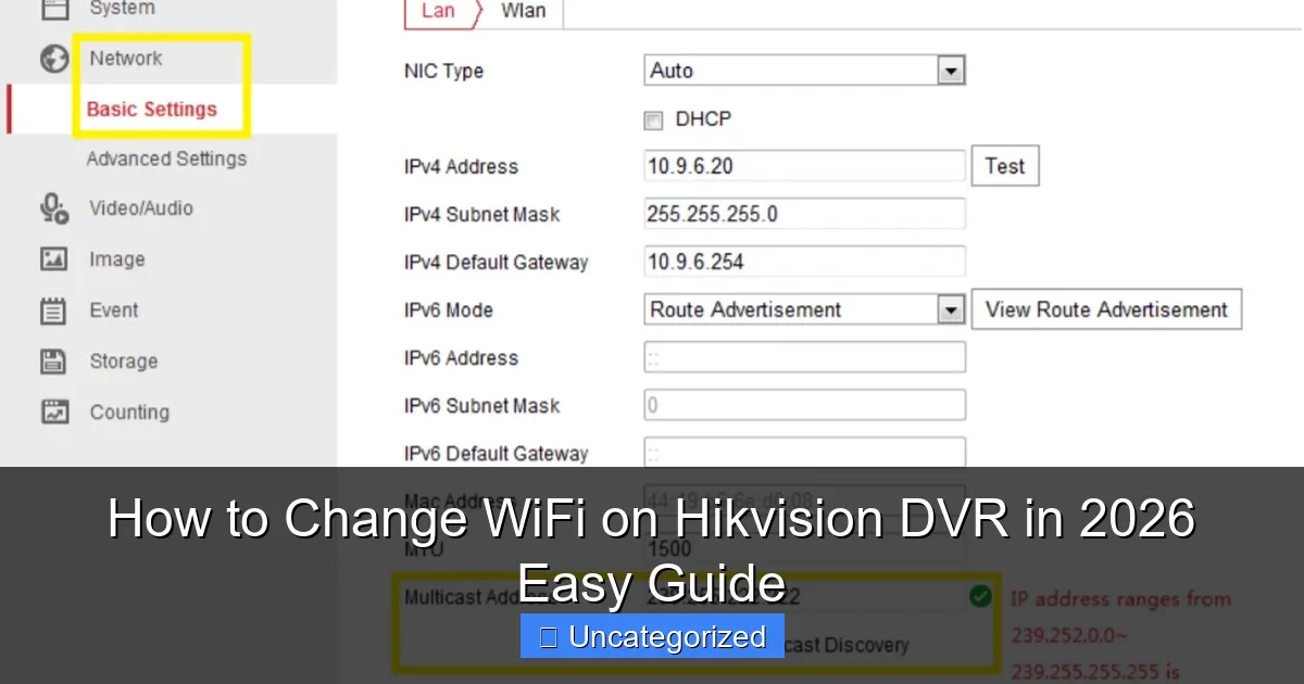 How to Change WiFi on Hikvision DVR in 2026 Easy Guide