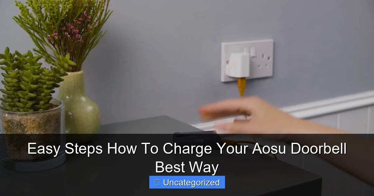 Easy Steps How To Charge Your Aosu Doorbell Best Way