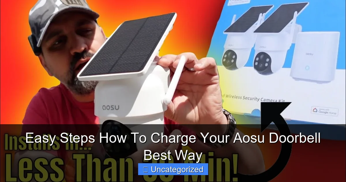 Easy Steps How To Charge Your Aosu Doorbell Best Way
