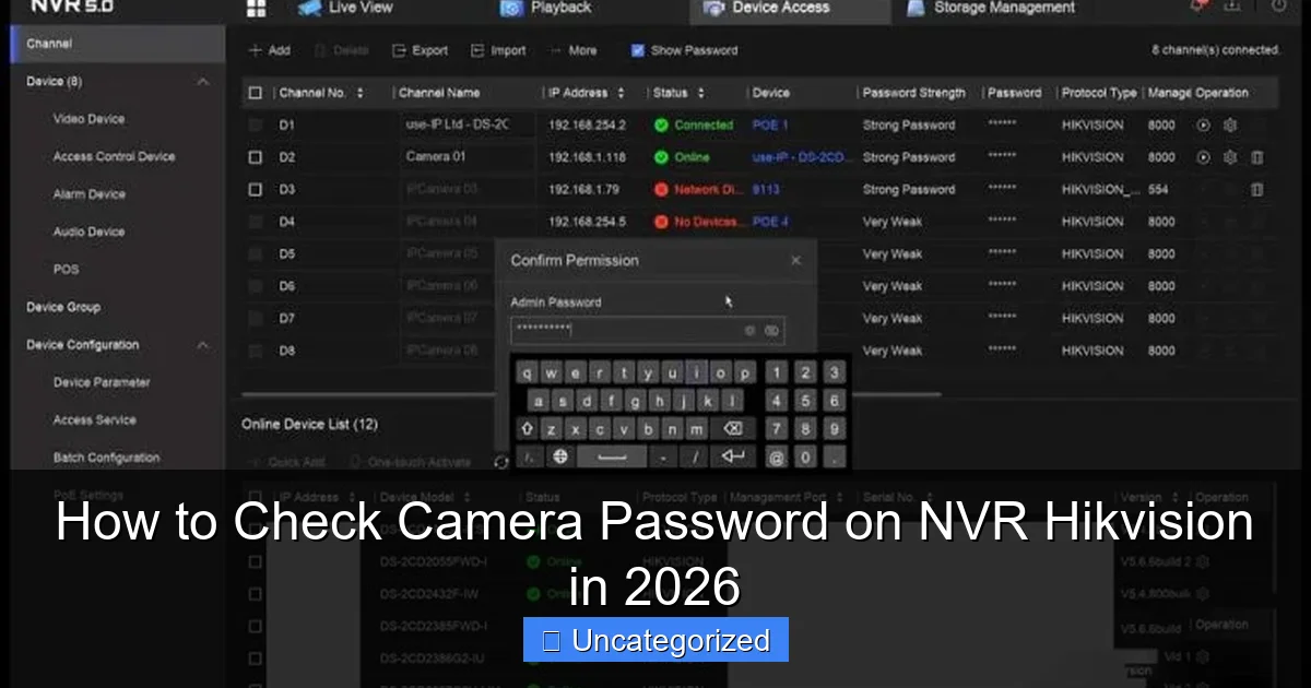How to Check Camera Password on NVR Hikvision in 2026