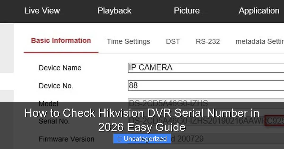 How to Check Hikvision DVR Serial Number in 2026 Easy Guide