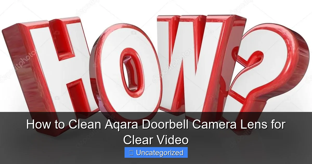 How to Clean Aqara Doorbell Camera Lens for Clear Video