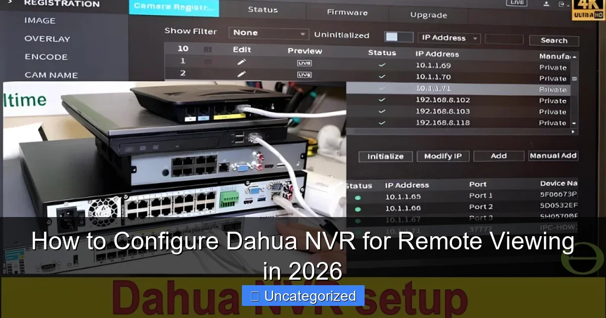 How to Configure Dahua NVR for Remote Viewing in 2026