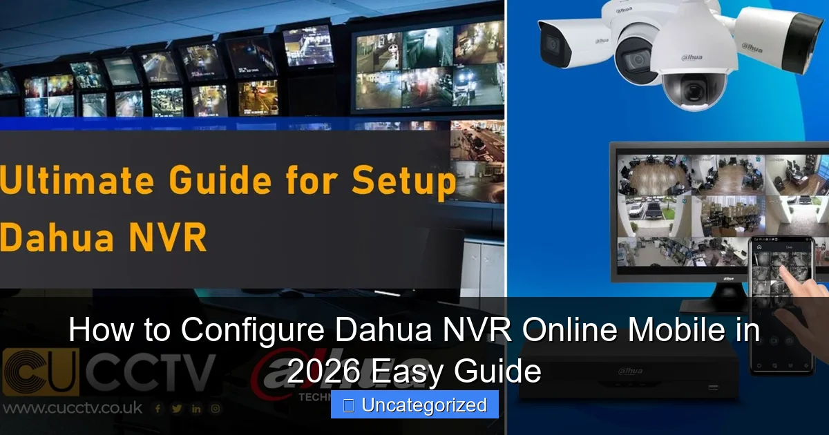 How to Configure Dahua NVR Online Mobile in 2026 Easy Guide