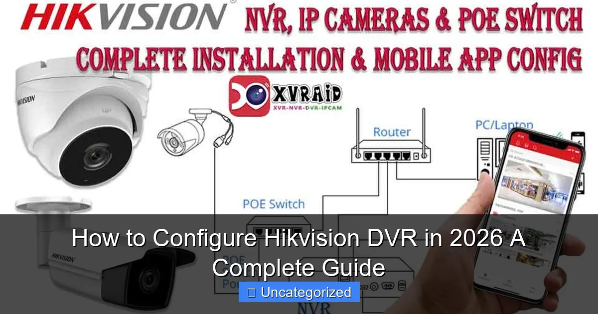 How to Configure Hikvision DVR in 2026 A Complete Guide