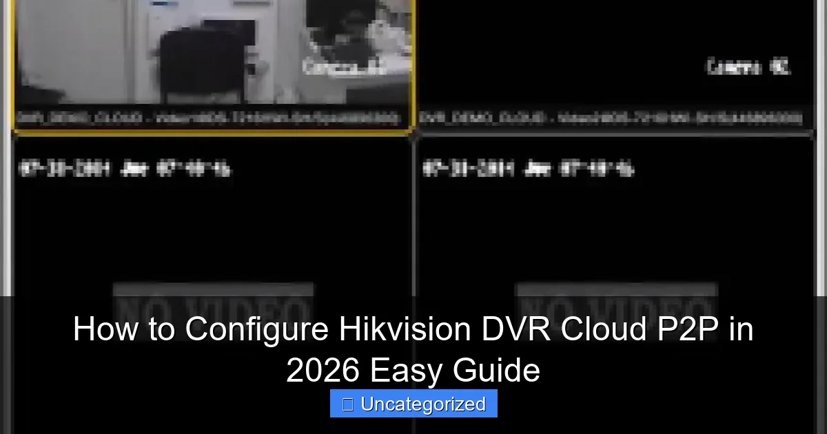 How to Configure Hikvision DVR Cloud P2P in 2026 Easy Guide