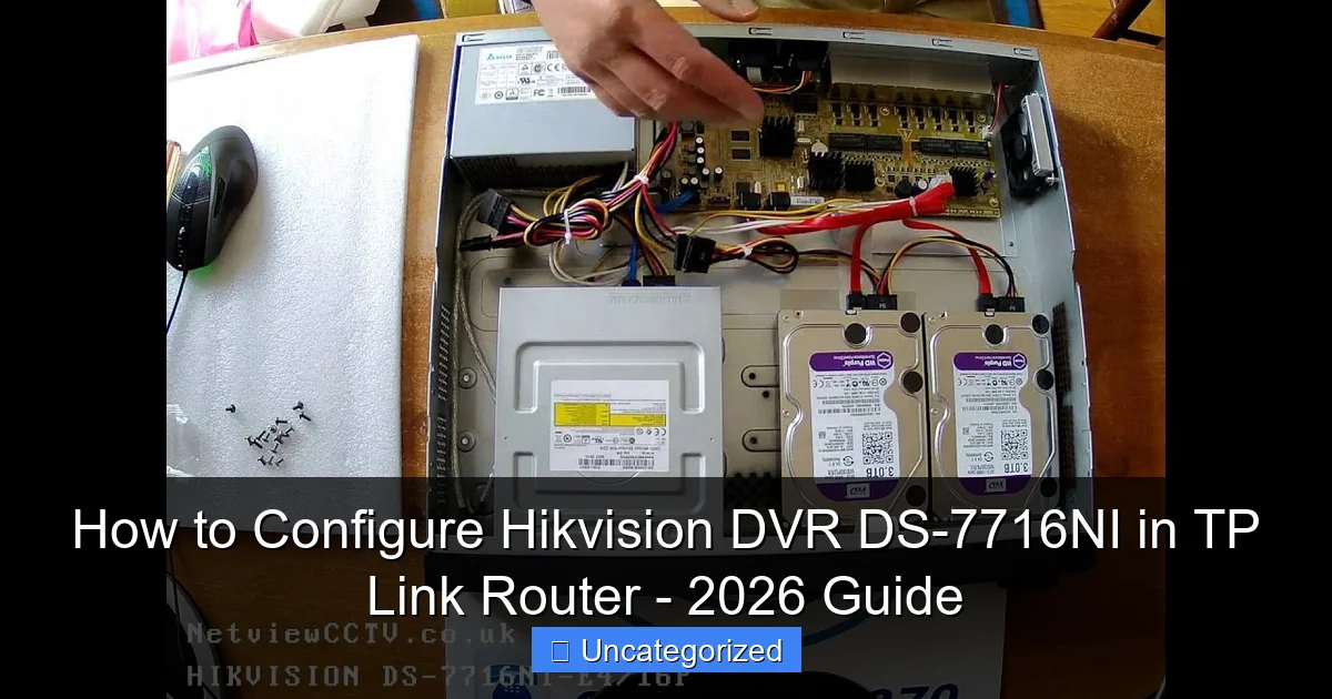 How to Configure Hikvision DVR DS-7716NI in TP Link Router - 2026 Guide