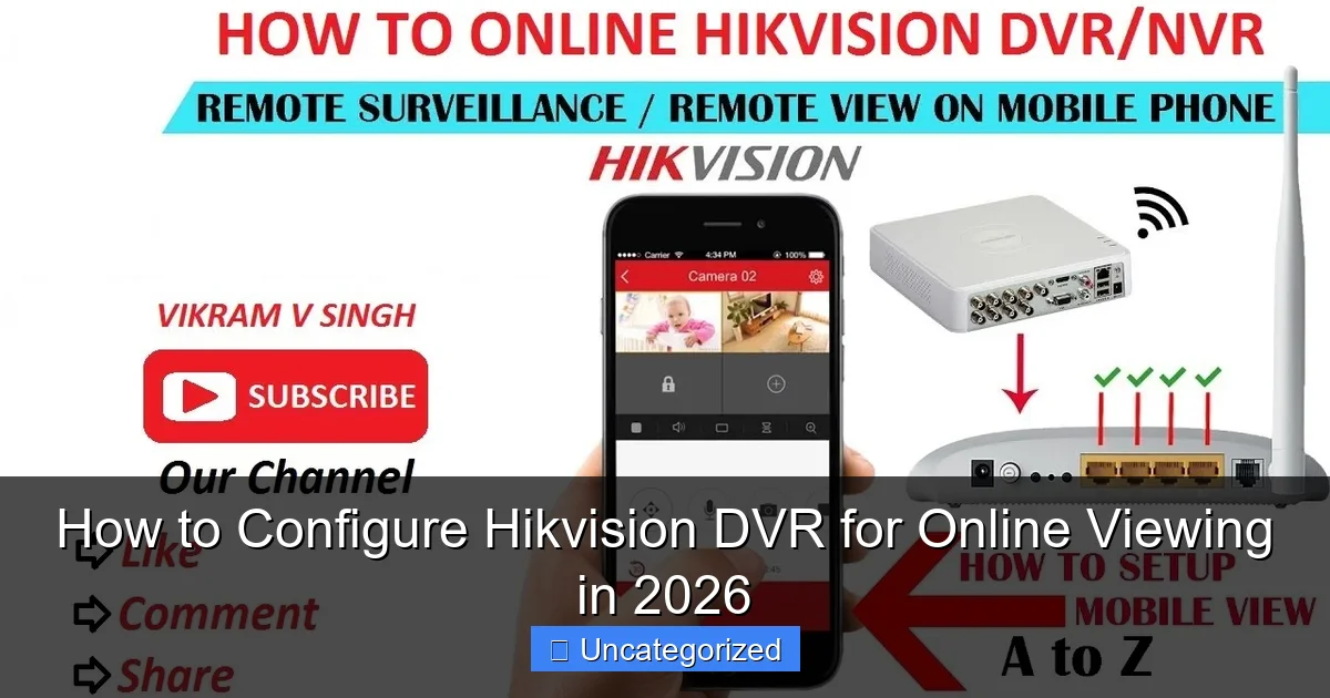 How to Configure Hikvision DVR for Online Viewing in 2026