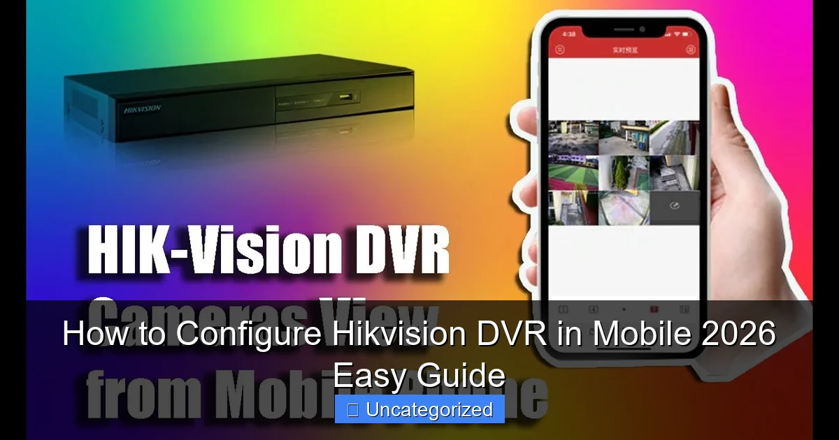 How to Configure Hikvision DVR in Mobile 2026 Easy Guide