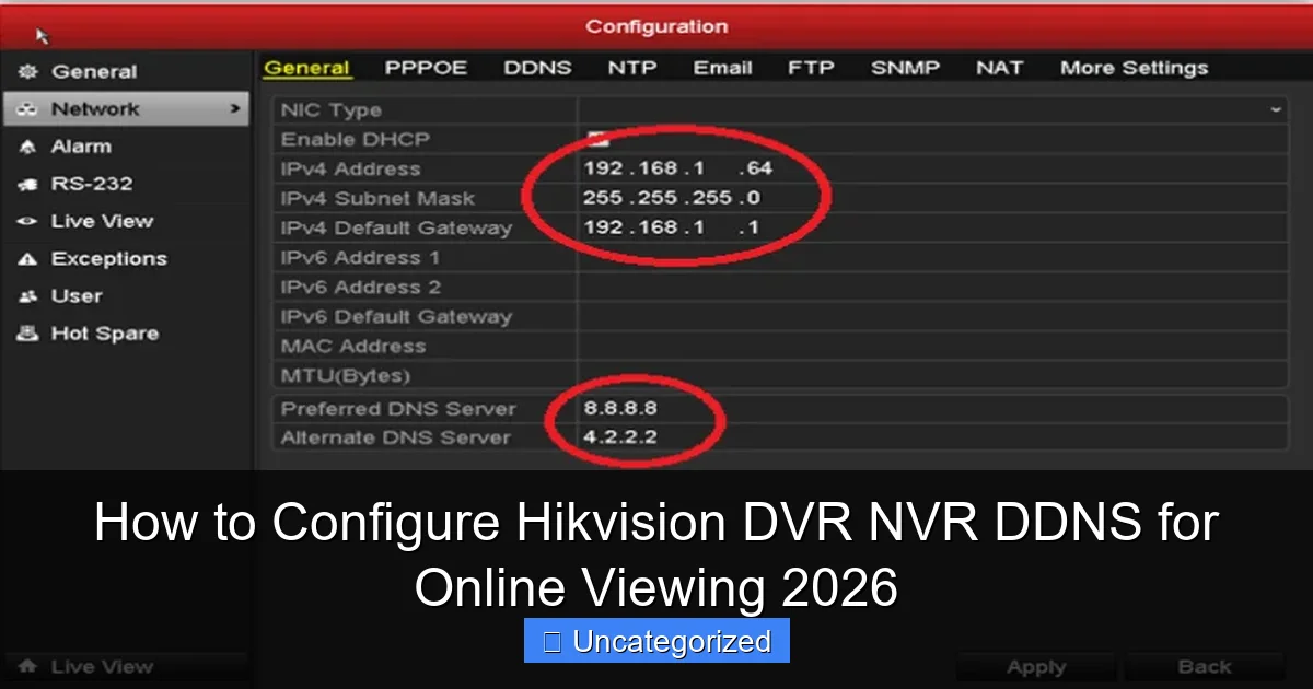 How to Configure Hikvision DVR NVR DDNS for Online Viewing 2026
