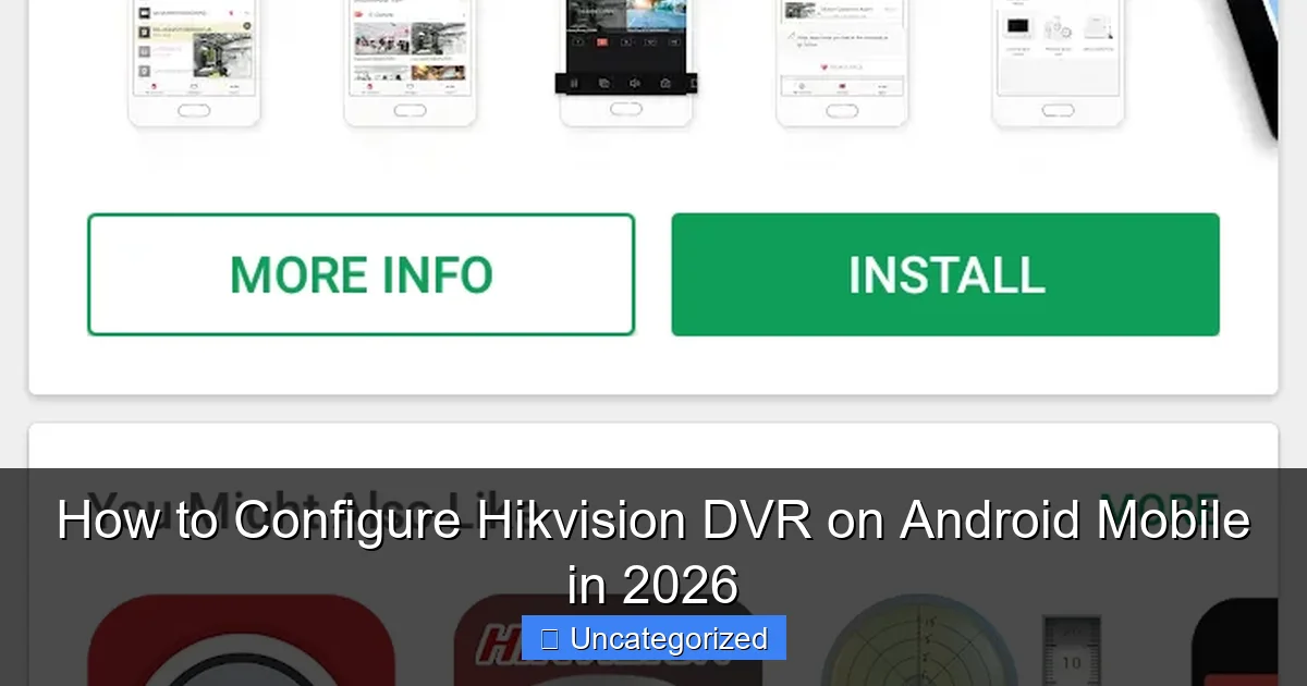 How to Configure Hikvision DVR on Android Mobile in 2026