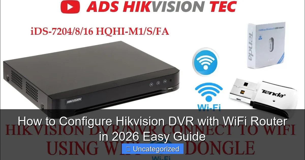 How to Configure Hikvision DVR with WiFi Router in 2026 Easy Guide